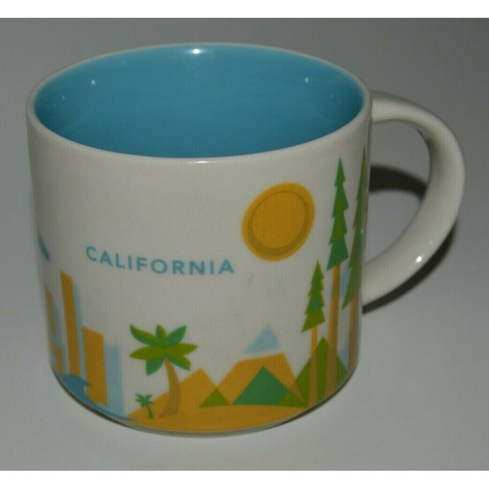 Starbucks 2015 You Are Here 14oz Used CALIFORNIA Coffee Mug